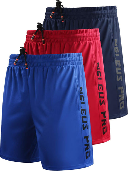 Men'S Lightweight Workout Athletic Shorts with Pockets