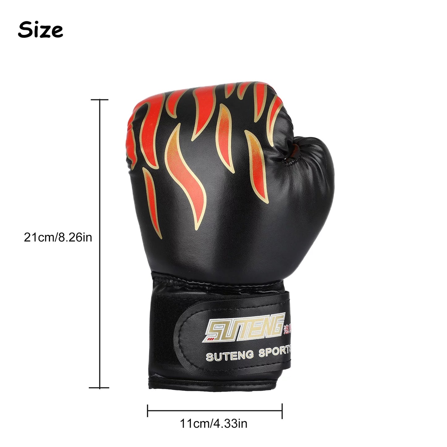 Teenager Boxing Gloves,  PU Leather Sparring Grappling Punch Training Boxing Gloves, Breathable & Lightweight Boxing Gloves W/ Adjustable Wrist Strap for 12 to 18 YR Boys Girls Birthday Gift